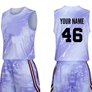 ชุดบาสเก็ตบอลแบบกำหนดเอง ชุดแข่งเต็มรูปแบบ ผลิตตามสั่ง ชุดบาสเก็ตบอลสำหรับการแข่งขัน ขายส่ง OEM ชุดกีฬาแบบซับลิเมชั่น - Product Image 4