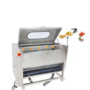 New Design Vegetable And Potato Carrots Brush Roller Fruit Washing Machine Made In China