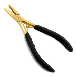 Professional Gold Color Hair Extension Barber Salon Tools Custom Logo Hair Extension Pliers and Hair extension remover pliers - Product Image 1