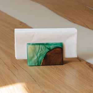 Boîte à mouchoirs en résine de couleur blanche personnalisée porte-serviettes pratique bureau de salon d'hôtel - Product Image 1