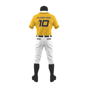 Conjunto de uniforme de béisbol para hombre, camiseta y pantalones con logotipo bordado personalizado, ropa deportiva duradera de poliéster para equipo, fábrica OEM 2025 - Product Image 6