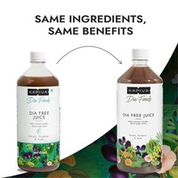 Kapiva Dia Free Juice, Bouteille de 1 litre Soins diabétiques cliniquement prouvés avec Amla, Karela, Jamun, Guduchi,7 herbes diabétiques