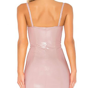 Robes en cuir de haute qualité pour femmes, teintes unies, droites, naturelles, prix raisonnables, vente en gros - Product Image 4