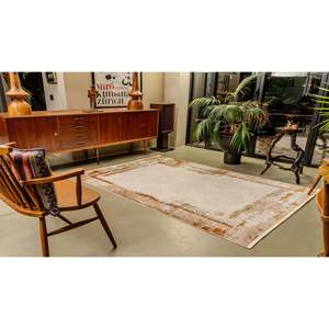 Tapis moderne multicolore Netline PR004 Perre, 60% viscose, 40% acrylique, pour chambre à coucher, bureau et chambre d'enfant - Product Image 1