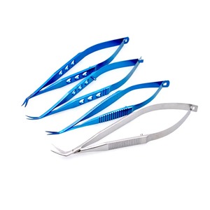 Instruments de microchirurgie ophtalmique en titane Ciseaux cornéens droite gauche Ciseaux chirurgicaux ophtalmiques par Zuol - Product Image 1