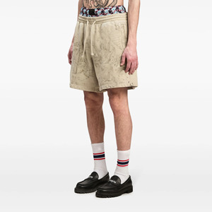 Short de survêtement en molleton 100% coton pour hommes Short de jogging à séchage rapide sur mesure avec décoration à motifs et poches - Product Image 2