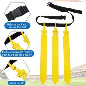 Conjunto de Accesorios de Fútbol Americano con Cinturón Ajustable y Banderas Desmontables para Niños y Adultos - Product Image 2