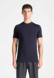 T-shirts pour hommes en coton doux de haute qualité, coupe ajustée, 100% coton peigné, tissu tricoté, coupe classique - Product Image 3