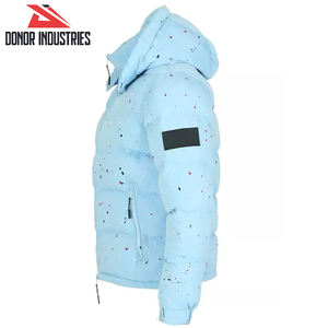 2025 Men Solid Color Full Zip Up Hand Made Customize Product New Arrival <b>Puffer</b> <b>Jackets</b> For Winter Wear - Product Image 3