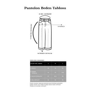 Black High-<b>Waist</b> Knitted Wide Leg <b>Trousers</b> with <b>Elastic</b> Waistband - Product Image 4