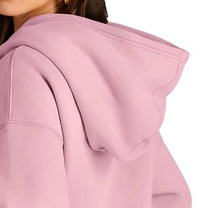 Sudadera con capucha Lisa para mujer, sudaderas térmicas informales, Sudadera con capucha personalizada de gran tamaño para mujer de alta calidad - Product Image 3