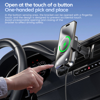 Soporte de cargador de coche magnético Eway 66W 15W abrazadera automática inalámbrica rotación de 360 ° soporte de carga y soporte para navegación