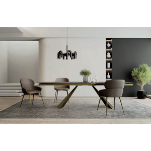 Modern Luxury <b>Dining</b> Chair Upholstered Velvet <b>Armchair</b> with Gold Metal Legs for Home Hotel Restaurant Furniture - Product Image 3