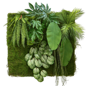 Decoración de pared por encargo Pieza de <span class=keywords><strong>seto</strong></span> de boj Valla verde <span class=keywords><strong>artificial</strong></span> Panel de hierba Pared Vertical Jardín Pared verde - Product Image 1