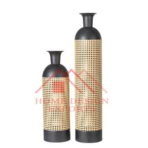 Lot de 2 vases à fleurs pour la décoration intérieure 2024 nouveauté vases à fleurs modernes bicolores pour décoration de salon - Product Image 6