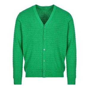 Multicolor V-Neck <b>Cardigan</b> Sweaters <b>Fleece</b> Knitted Sportswear Buttons Casual University Fraternity Sweaters <b>for</b> Applique - Product Image 4