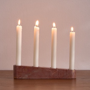 Modern Minimalist <b>Candle</b> <b>Holder</b> Sleek Tabletop Pillar And Tealight Stand Stylish Decorative Accent Cozy Home Display - Product Image 1