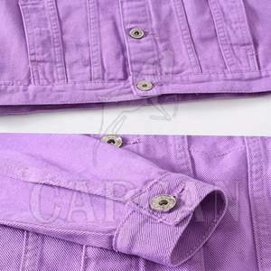 เสื้อแจ็กเก็ตผ้าเดนิมสำหรับผู้ชายใหม่เสื้อแจ็กเก็ตยีนส์ดีไซน์ตามสั่ง - Product Image 4