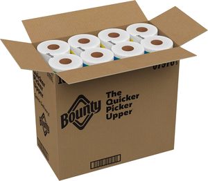 Serviettes en papier Bounty, format rapide, blanches, 16 rouleaux familiaux = 40 rouleaux standard - Product Image 4