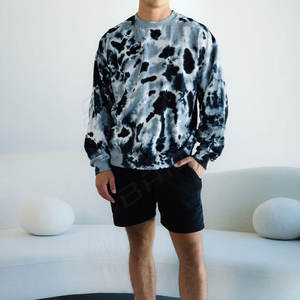 Sudadera extragrande de manga larga con cuello redondo para hombre, ropa informal de invierno de algodón y poliéster hecha a medida - Product Image 3