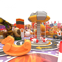 Équipement de terrain de jeu intérieur commercial, structure de jeu souple personnalisée, parc d'aventure multifonctionnel pour l'exercice, pour écoles, enfants et familles