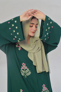 Venta caliente ropa musulmana señoras Abayas nueva moda islámica Pakistán hecho mujeres Abaya personalizado para uso al aire libre - Product Image 5