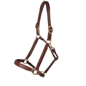 High Quality Nylon and Leather Soft Padded <b>Rope</b> <b>Halter</b> Comfortable Horse Riding Equestrian Accessories at Cost - Product Image 1