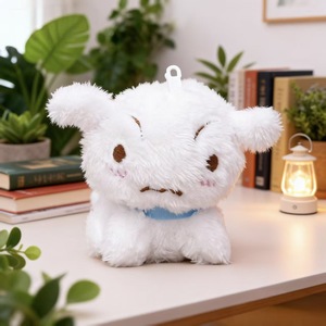 Aika Sad Puppy Plush Bag Charm Pouting Dog Keychain Ugly Cute Boutique Purse Pendant - Product Image 3