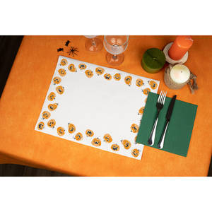 White 30x40cm <b>Halloween</b> Print <b>Tablecloth</b> Professional Paper 500pcs B2B - Product Image 1