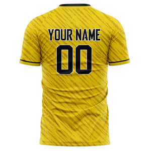 Vente chaude Vêtements de football à manches courtes pour hommes Maillot de football respirant à séchage rapide avec nom de logo et impression personnalisée - Product Image 4