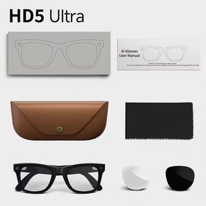 Gafas Inteligentes HD5 Ultra con Cámara de 8MP, Doble Wifi, Llamadas por BT, Control Táctil, Reproductor de Música, Resistentes al Agua IPX4 - Product Image 1