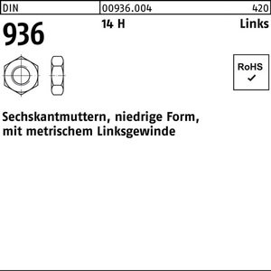 M 16 -LH 14 H น๊อต HEX 936ดิน50ชิ้นมือซ้าย - Product Image 1