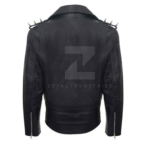 New Style Lightweight Custom Windproof Waterproof Breathable <b>Men</b> <b>Leather</b> <b>Jacket</b> with Stand Collar and Front Logo Winter Fashion - Product Image 2