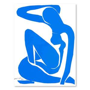 Impresión de Arte Moderno de 'Desnudo Azul I' de Henri Matisse, con un Elegante Retrato de Naturaleza Muerta en Papel - Product Image 1