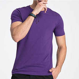 T-shirt à manches courtes en coton lourd pour homme, design de logo personnalisé, couleur verte unie, haute qualité, taille plus, musculation, tricoté - Product Image 5