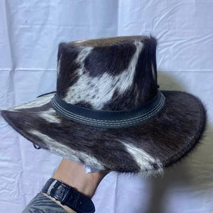 Chapeaux en cuir de vachette respirants pour hommes, meilleur matériau, faible MOQ, vente en gros, prix bas, nouveaux chapeaux en cuir de vachette élégants pour adultes - Product Image 1