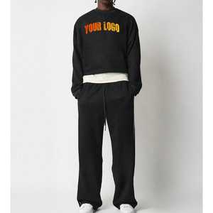 Chándal personalizado para hombre, Conjunto de sudadera con capucha y pantalones de chándal con cremallera completa, chándal Unisex, chándal con estampado de hojaldre - Product Image 4