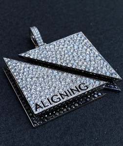 Pendentif Avion en Argent Massif 925 de 3,5 Pouces avec Moissanite, Style Hip Hop Iced Out, pour Chaîne Cubaine - Product Image 5