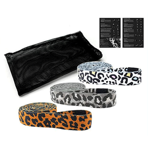 Hot Selling Custom Printed <b>Fitness</b> Training Bands Long Size Polyester Fabric Hip Resistance Band with Loop Gradient Color - Product Image 6