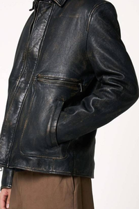 Chaqueta de Cuero para Hombre de Diseño Personalizado a la Moda, Ecológica y Transpirable, Estilo Urbano, Hecha en Pakistán para Hombres y Motociclistas - Product Image 6