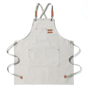 Salon Cafe <b>Kitchen</b> Use Adjustable Custom Waterproof Cotton Canvas <b>Apron</b> for Women Men - Product Image 5