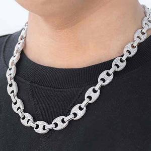 Collar de Cadena Cubana para Hombre, Chapado en Oro, con Moissanita de Plata de Ley 925 de 12 mm, Estilo Hip Hop, ¡Gran Venta! - Product Image 1