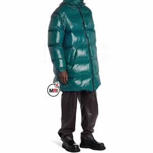 High Quality Men's Zipper-Up Puffer Jacket Long-Lasting Glossy Coat Waterproof Windproof Breathable <b>Lightweight</b> Warm Plus Size - Product Image 3
