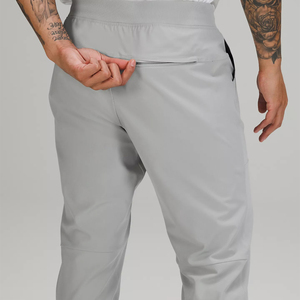Pantalones de chándal de punto elásticos de color sólido estilo pantalón formal europeo y americano personalizados al por mayor - Product Image 3