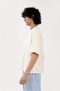 Camiseta de Hombre de Alta Calidad, Estampada, de Corte Holgado, 100% Algodón, Hombros Caídos, Color Sólido, Ecológica - Product Image 4