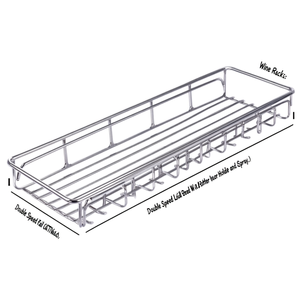 Support mural en acier inoxydable pour bouteilles d'alcool et vaporisateur, double vitesse, pour rail de bar - Product Image 2