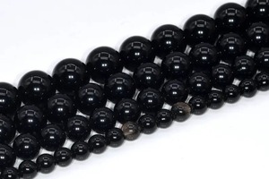 Genuine Natural Black Obsidian Loose <b>Beads</b> Grade a Round Shape 6mm 8mm 10mm <b>Stone</b> <b>Beads</b> - Product Image 3