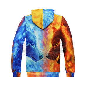 Chándales con estampado de sublimación y cremallera de tela de poliéster para hombre, chándales coloridos para correr para hombre - Product Image 6