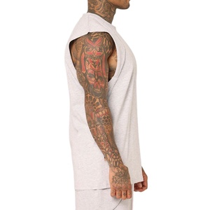 Men's Wear Plus Size Breathable Fashionable Plain Knitted Singlet Cut Out Vest Fitness Streetwear <b>Reflective</b> Vintage Tank <b>Top</b> - Product Image 2