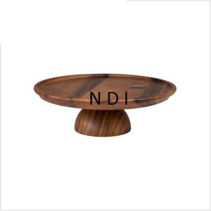 Support à gâteau en bois de luxe pour célébrations d'anniversaire de mariage, finition naturelle, idéal pour les anniversaires et événements festifs - Product Image 1